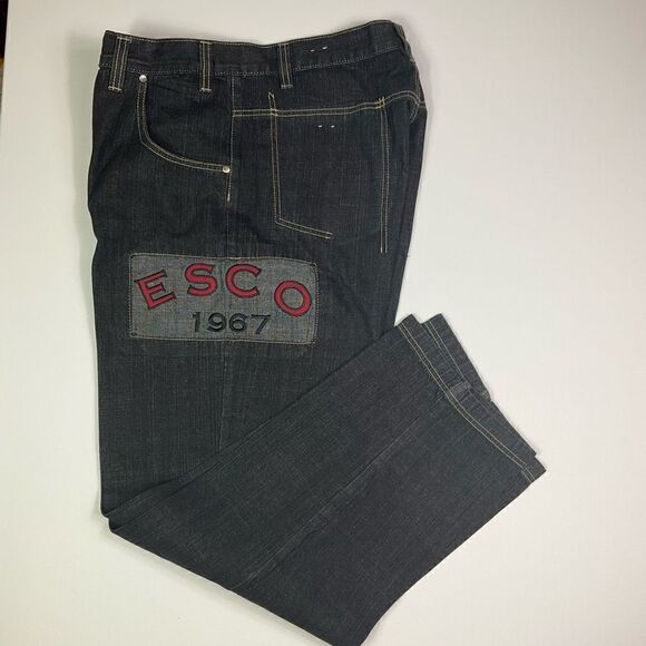 Duns Willie & Esco 90’s Style Men Black Jeans - Picture 6 of 7